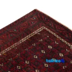 Baloch Handwoven Rug Unique Design - Detail view showing pile texture close-up