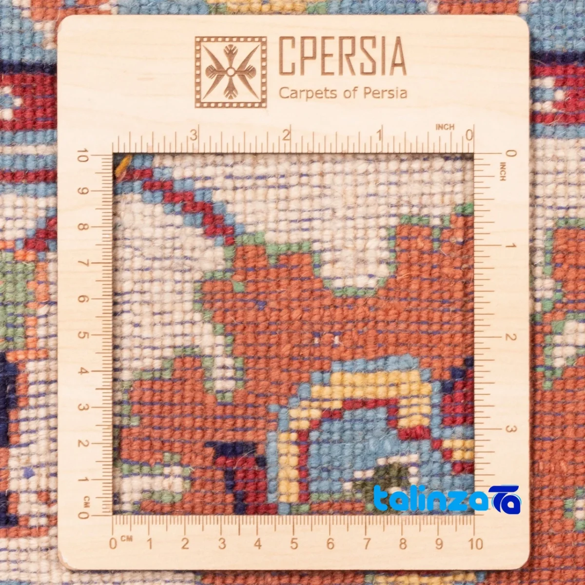 C Persia Handwoven Rug Elegant Design 224x170x1 cm - Weave close-up showing material and craftsmanship