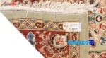 Detail view of Si Persia Handwoven Carpet Green Design pile texture close-up