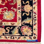 Handwoven Persian Carpet 9 Square Meters Red - Detail view showing pile texture close-up