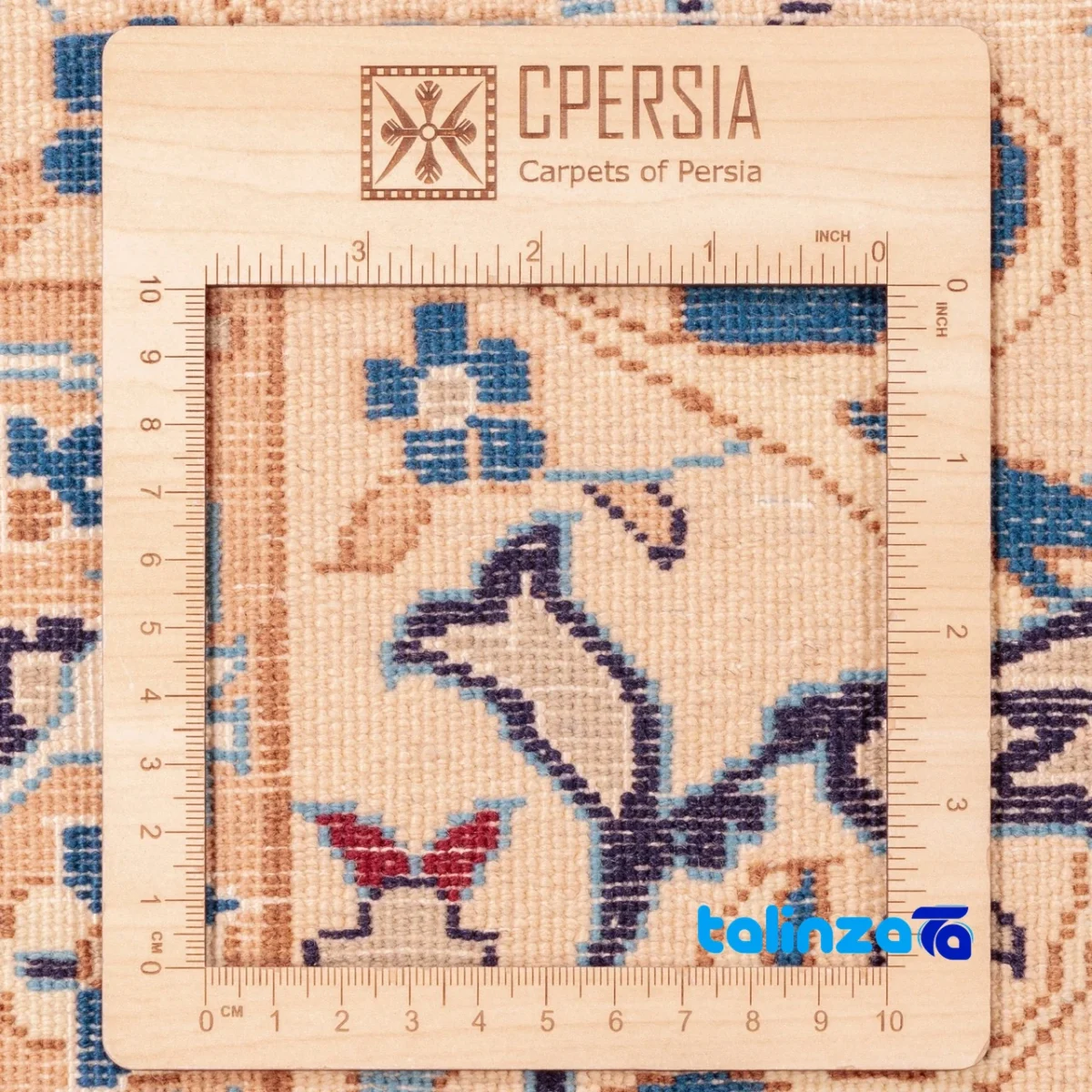 Si Persia Handwoven Rug Elegant Design 322 x 207 pile texture close-up (Detail view)