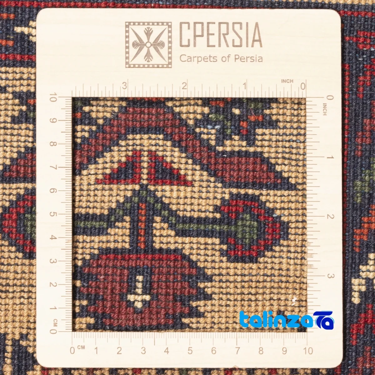 C Persia Handwoven Rug - Colorful Design 293x206 cm - Weave close-up showing material and craftsmanship