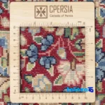 Weave close-up of C Persia Handwoven Rug Stunning Design material and craftsmanship