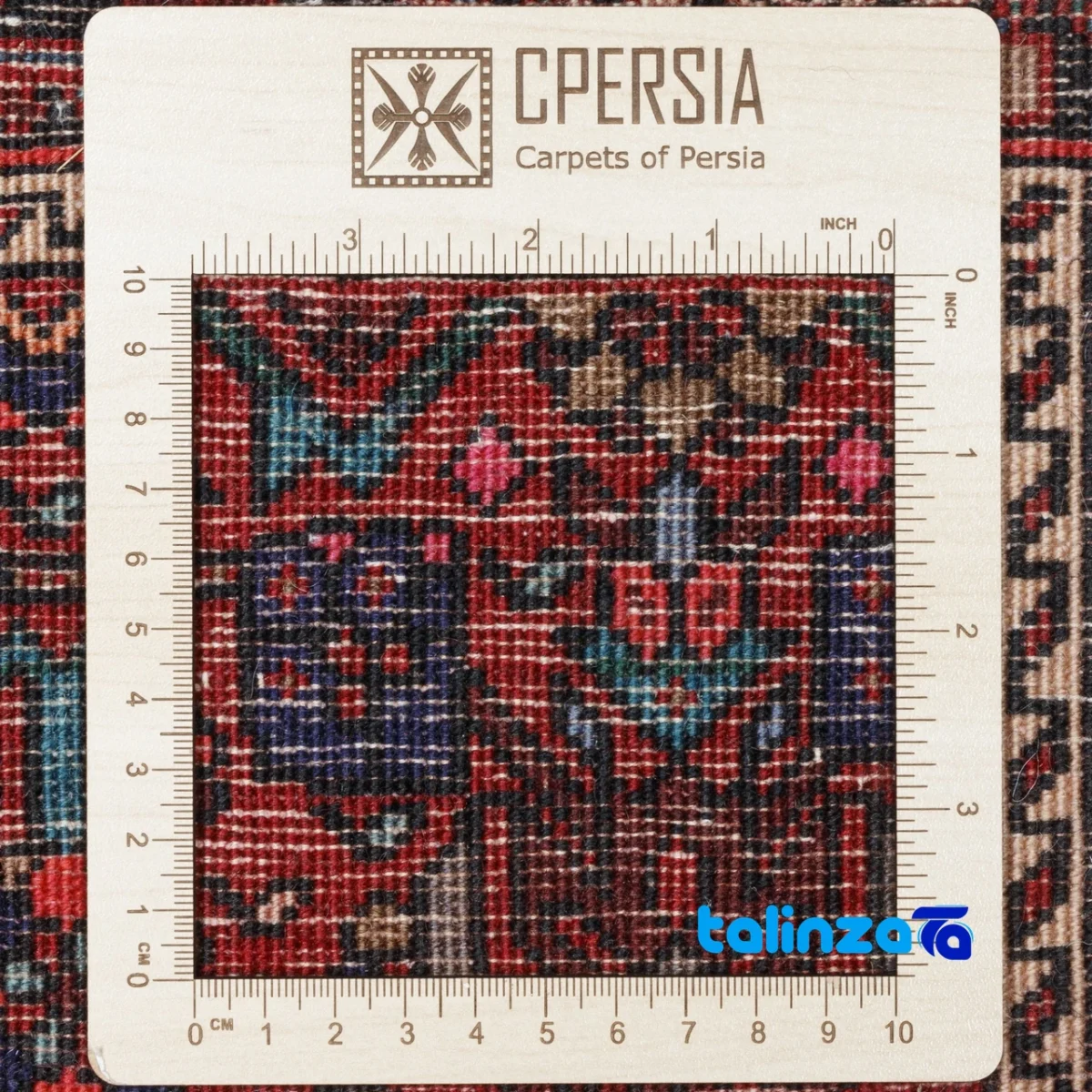 Persia Handwoven Carpet Unique Design material and craftsmanship (Weave close-up)
