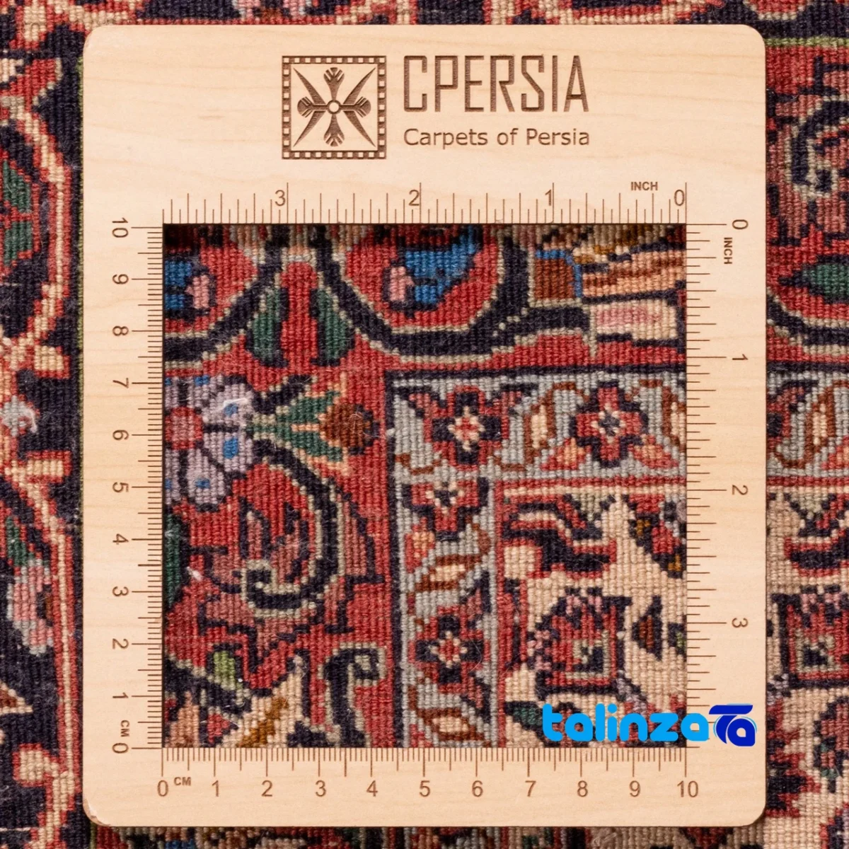 C Persia Handwoven Rug Unique Design 387x300x1 cm - Detail view showing pile texture close-up