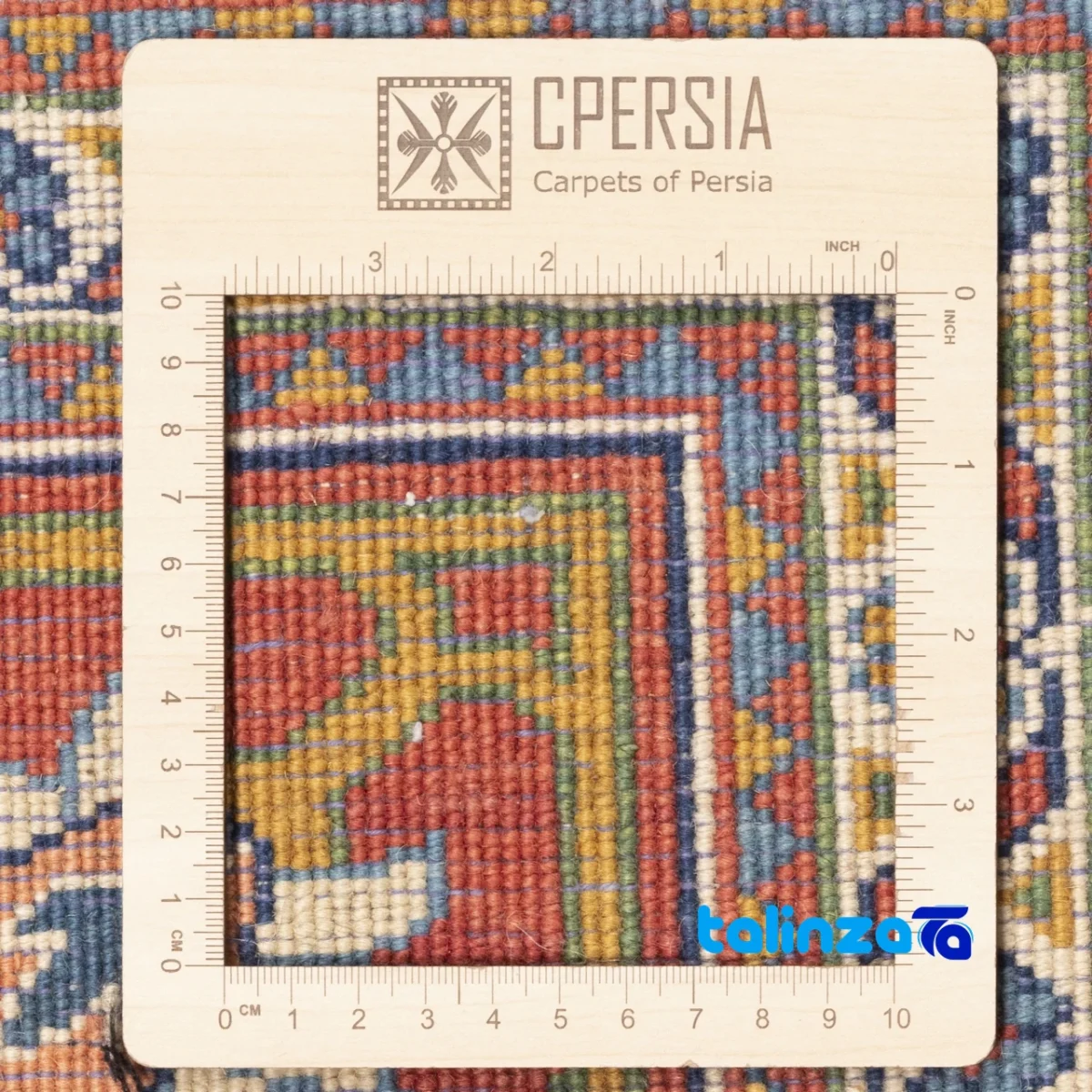 Detail view of C Persia Handwoven Rug Elegant Design pile texture close-up
