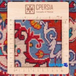 Detail view of Persia Handwoven Carpet Unique Design pile texture close-up