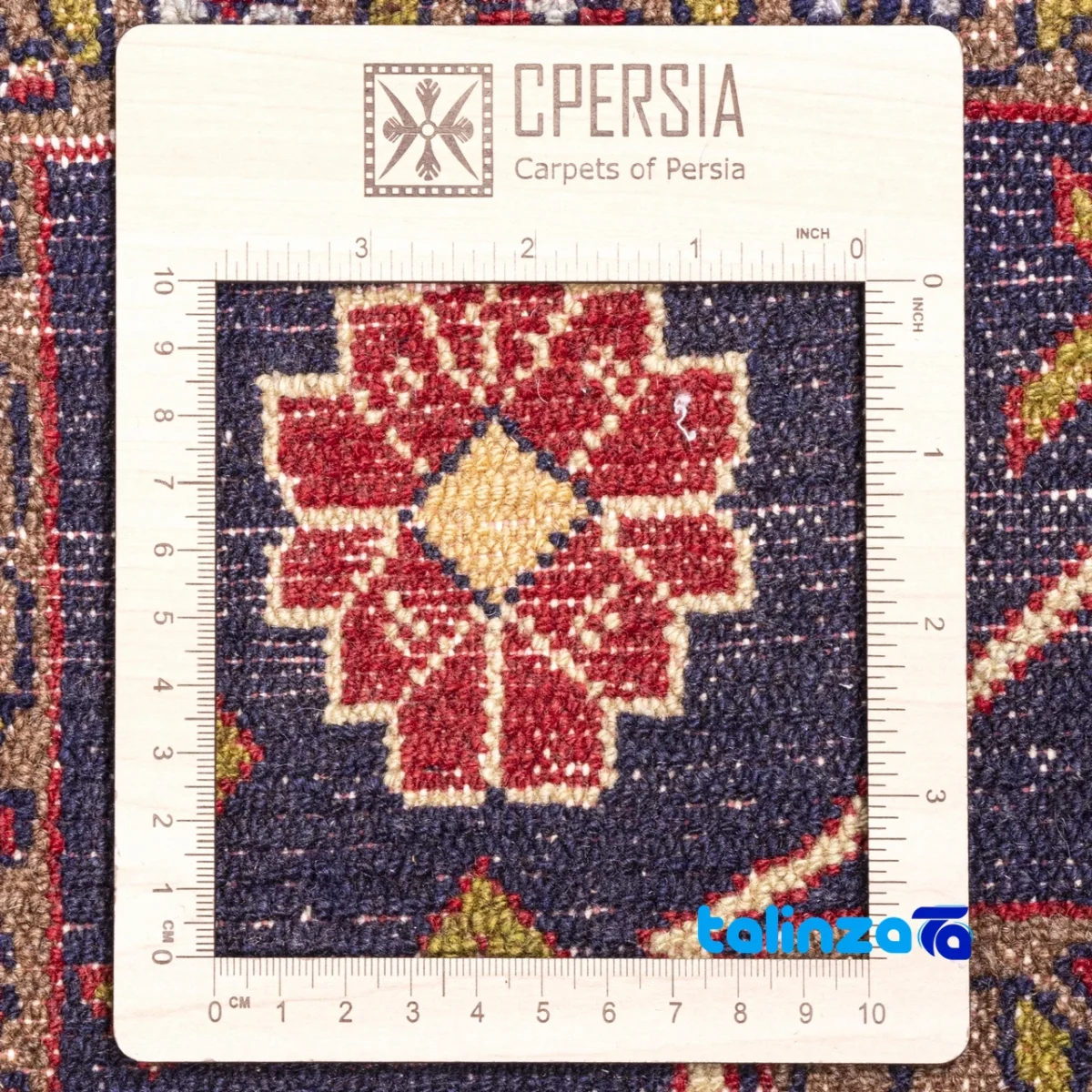 Si Persia Handwoven Carpet Luxurious Design Hand wash only - Detail view showing pile texture close-up