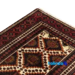 Weave close-up of Baloch Handwoven Rug Model 20.23.1348 Cream material and craftsmanship
