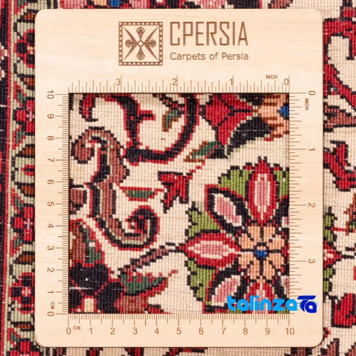 C Persia Handwoven Rug Stunning Design material and craftsmanship (Weave close-up)