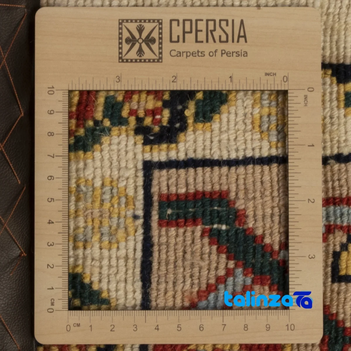 Detail view of C Persia Handwoven Rug Elegant Design pile texture close-up