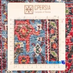 Weave close-up of C Persia Handwoven Rug Red Design material and craftsmanship