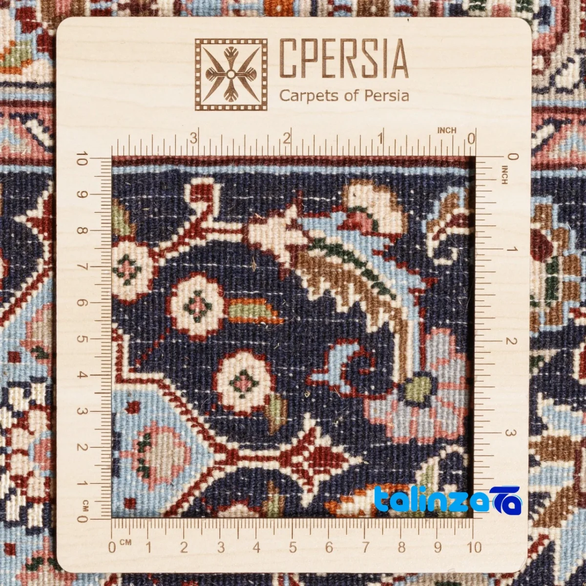 C Persia Handwoven Rug Unique Design - Detail view showing pile texture close-up