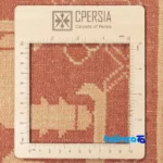 C Persia Handwoven Rug - Elegant Peach Design material and craftsmanship (Weave close-up)