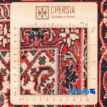 Cypress Persian Handwoven Rug Red 255x248x2 cm pile texture close-up (Detail view)
