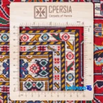 Detail view of C Persia Handwoven Rug Unique Design pile texture close-up