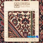 C Persia Handwoven Carpet Red pile texture close-up (Detail view)