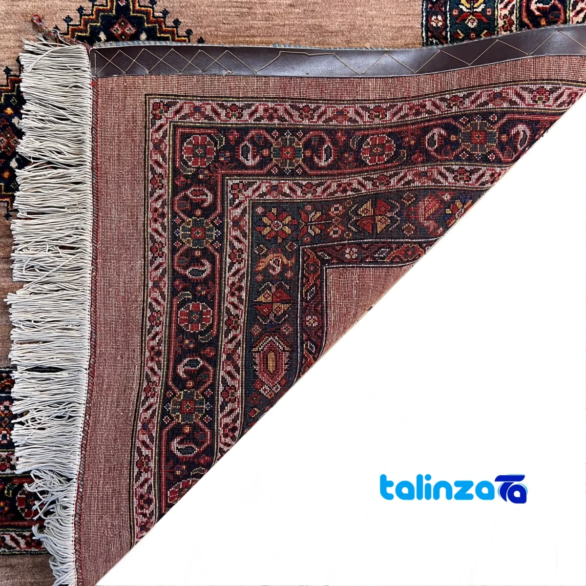 Qashqai Handwoven Rug Stunning Design material and craftsmanship (Weave close-up)