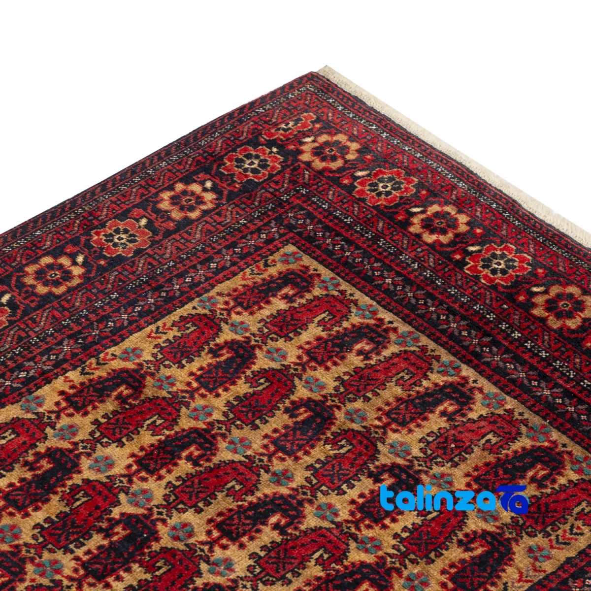 Baloch Handwoven Carpet Unique Design - Weave close-up showing material and craftsmanship