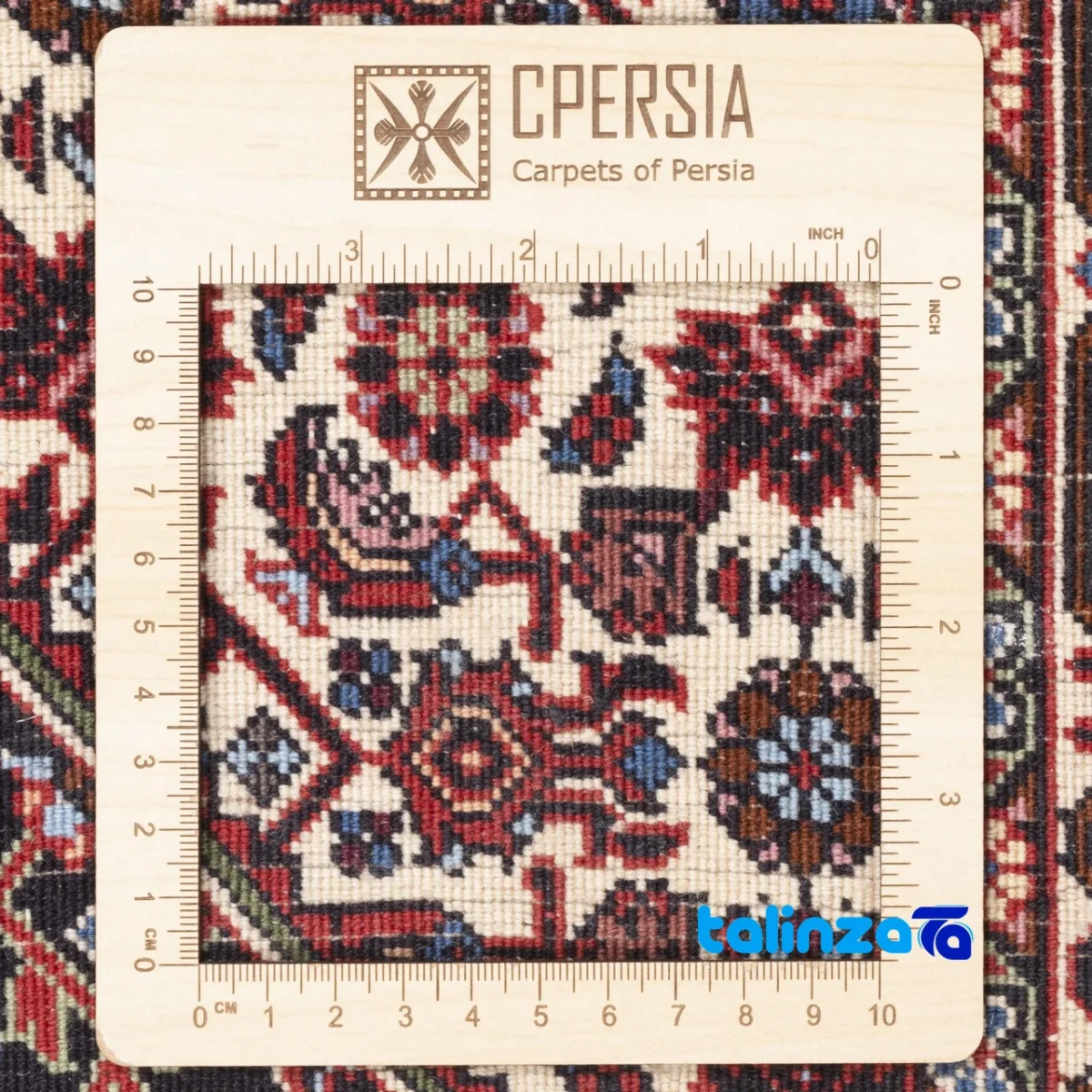 Weave close-up of C Persia Handwoven Rug Unique Design 179x109x1 cm material and craftsmanship