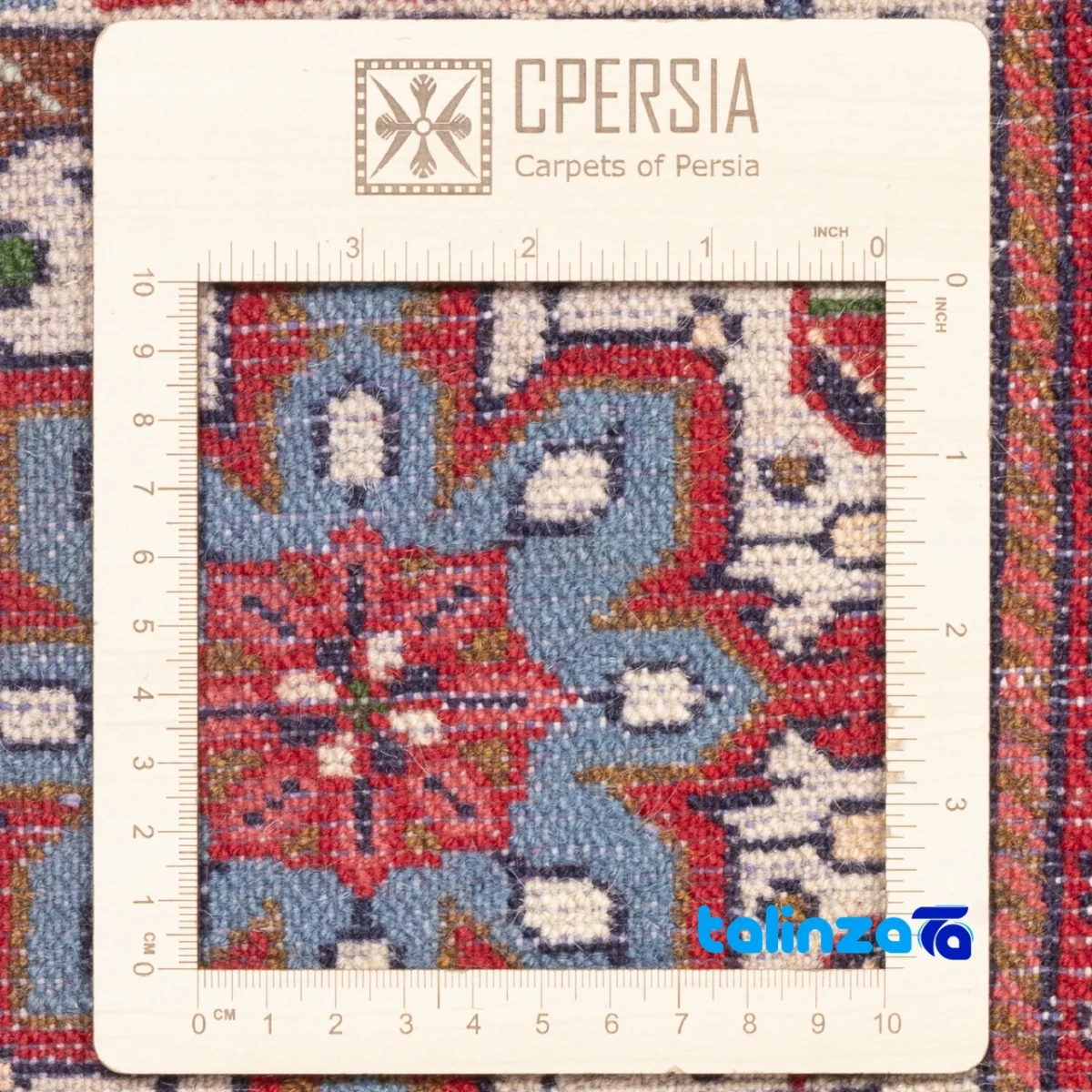 Si Persia Handwoven Rug Square Peach 157x150x1 cm - Detail view showing pile texture close-up