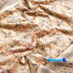 Weave close-up of Turkmen Handwoven Area Rug - Rich Color and Craftsmanship material