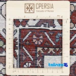 Detail view of C Persia Handwoven Rug Elegant Design pile texture close-up