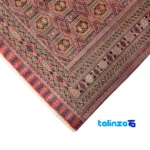 Turkmen Handwoven Carpet Model 401864 Rich Color pile texture close-up (Detail view)