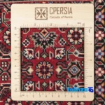 Detail view of C Persia Handwoven Rug - Luxurious Red Design 196x102x1 cm pile texture close-up