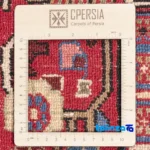 Weave close-up of C Persia Handwoven Rug Elegant Navy Design Hand wash material and craftsmanship