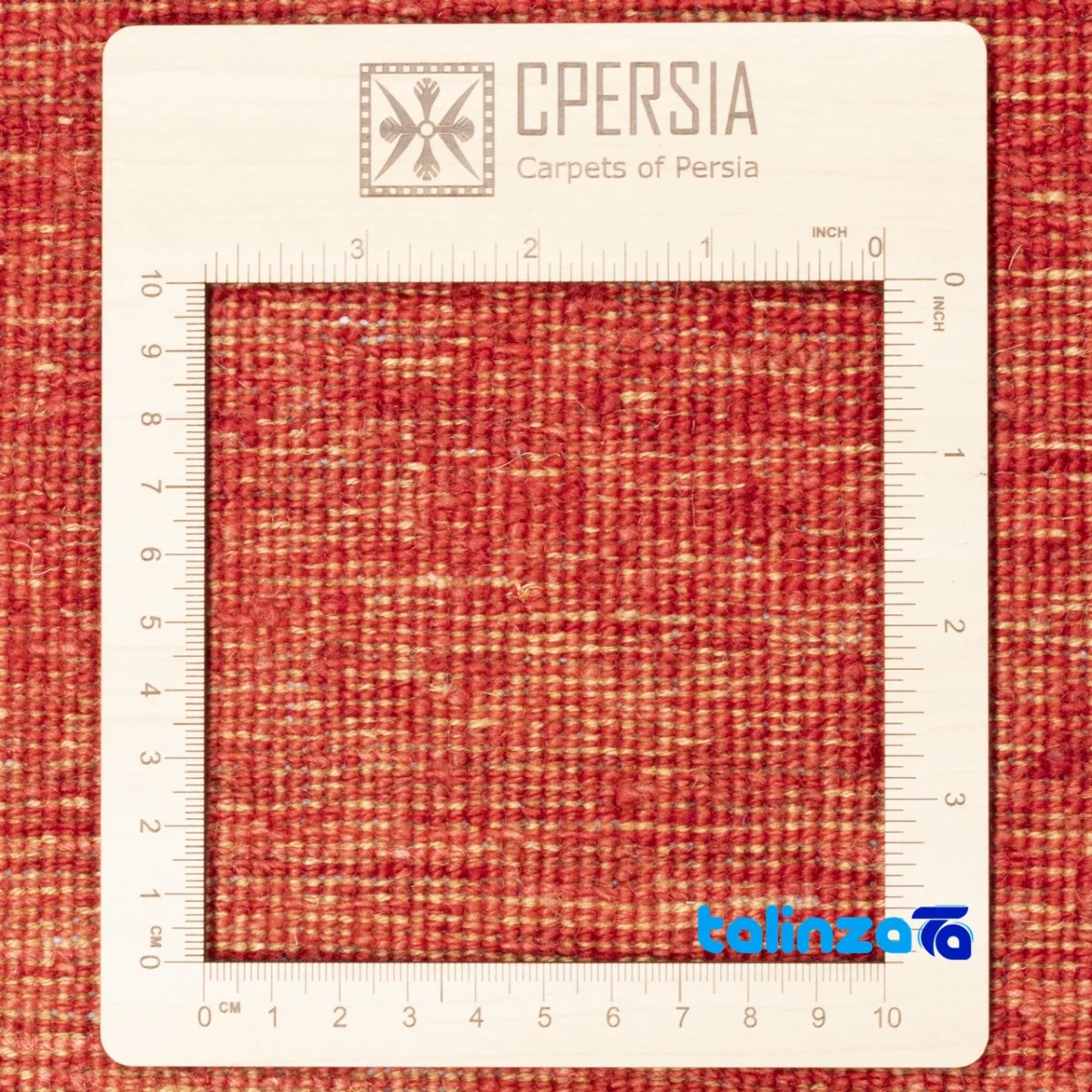 Si Persia Handwoven Carpet Elegant Red Design material and craftsmanship (Weave close-up)