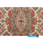 Persian Handwoven Rug Latchak Toranj Cream - Weave close-up showing material and craftsmanship