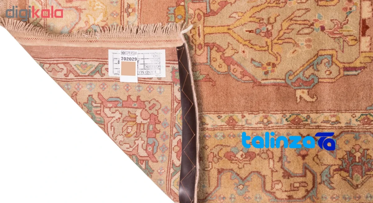 Si Persia Handwoven Carpet Elegant Design pile texture close-up (Detail view)