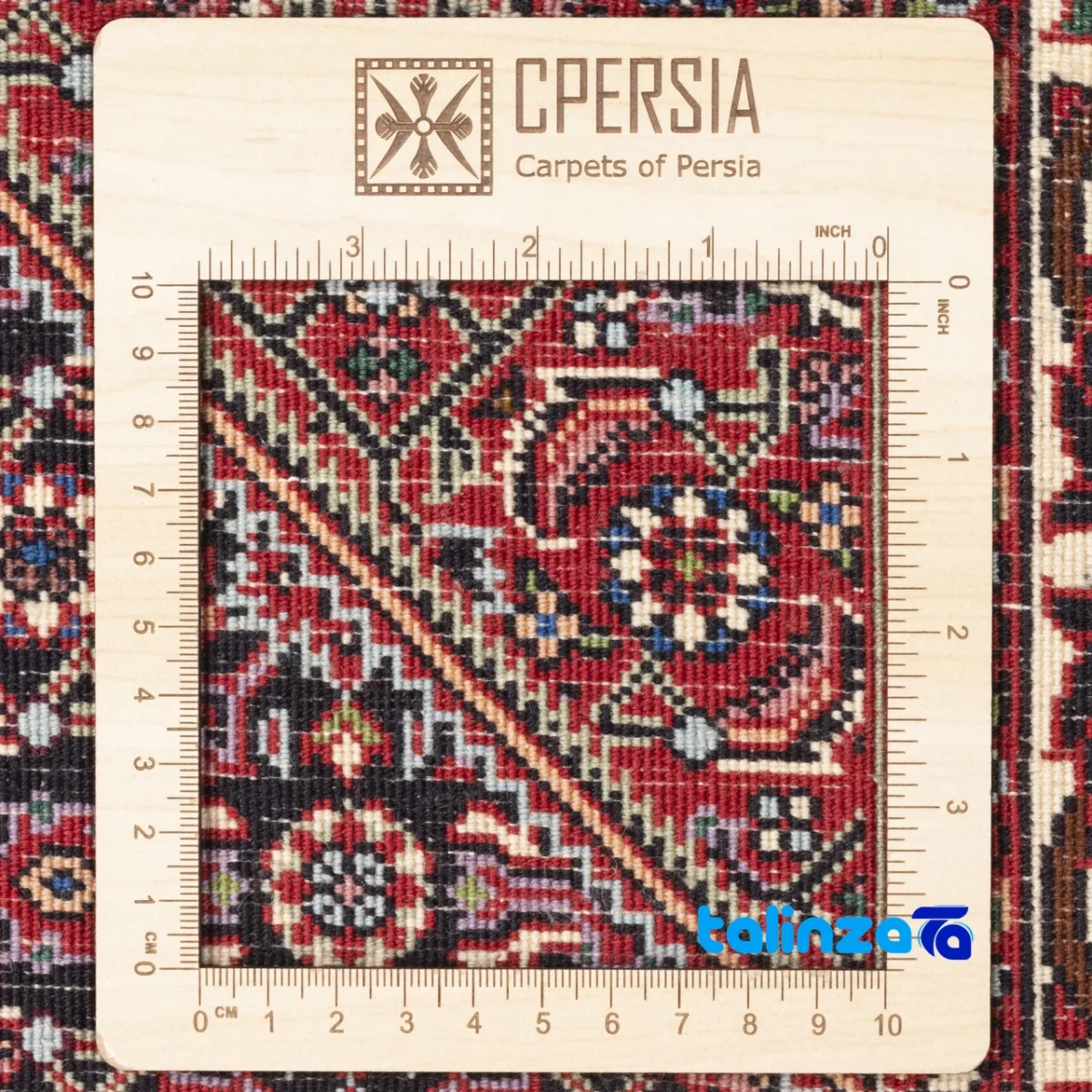 C Persia Handwoven Rug Luxurious Design - Detail view showing pile texture close-up