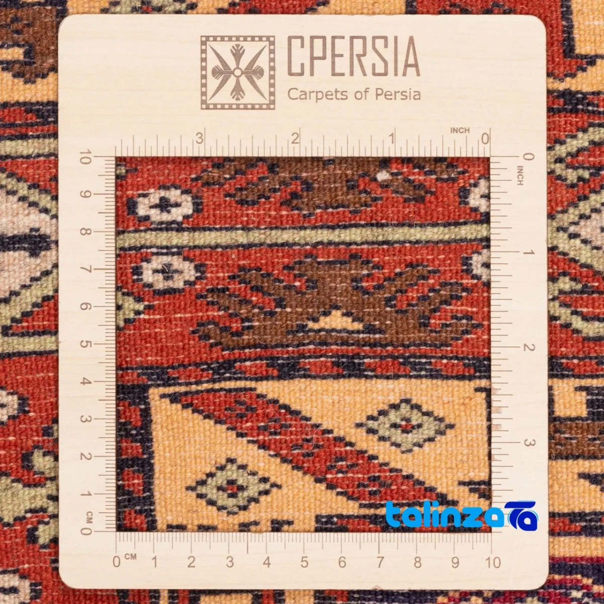 Cypress Persian Handwoven Rug Elegant Cream Design - Weave close-up showing material and craftsmanship
