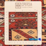 Cypress Persian Handwoven Rug Elegant Cream Design - Weave close-up showing material and craftsmanship