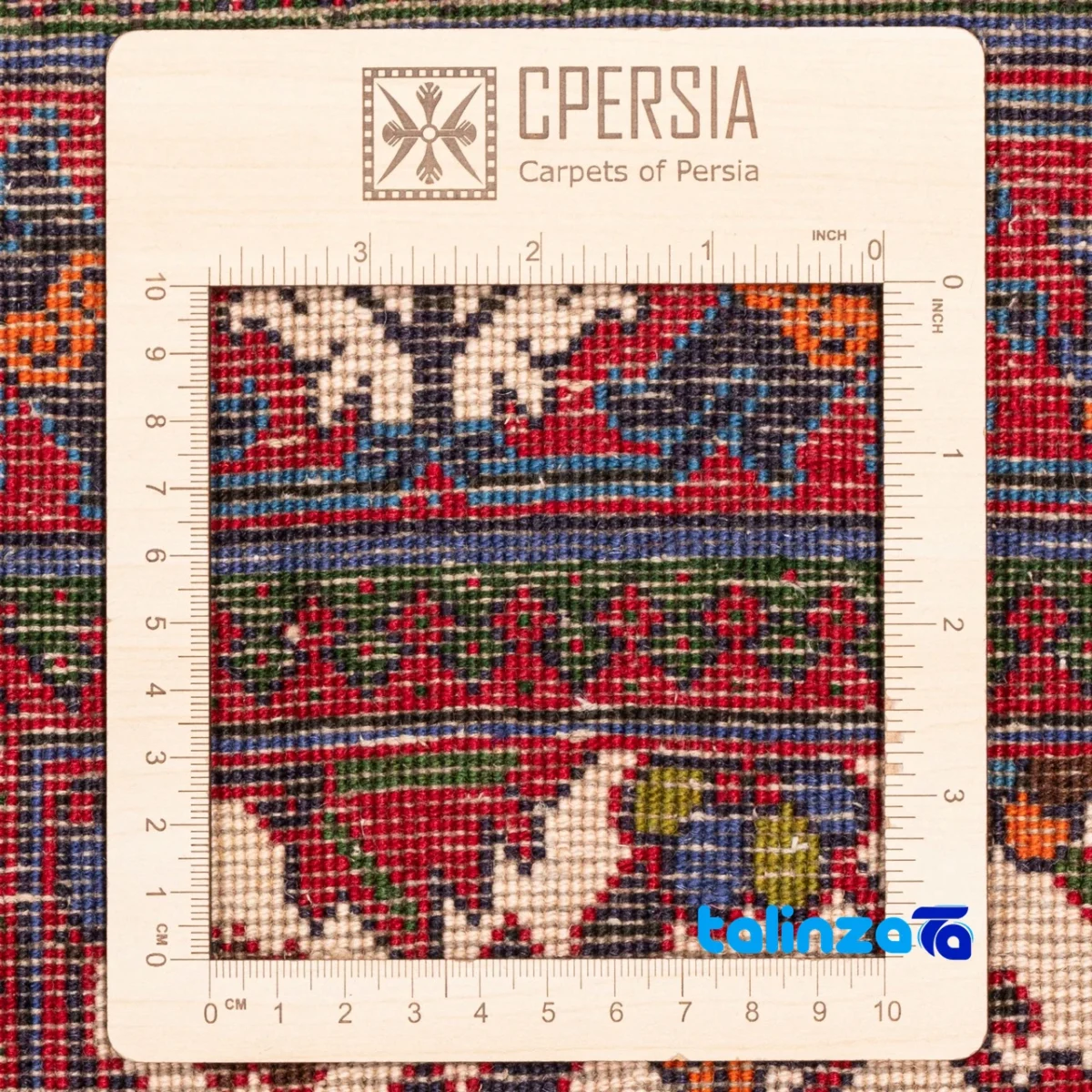 Weave close-up of Persia Carpets Handwoven Rug Elegant Cream Design material and craftsmanship