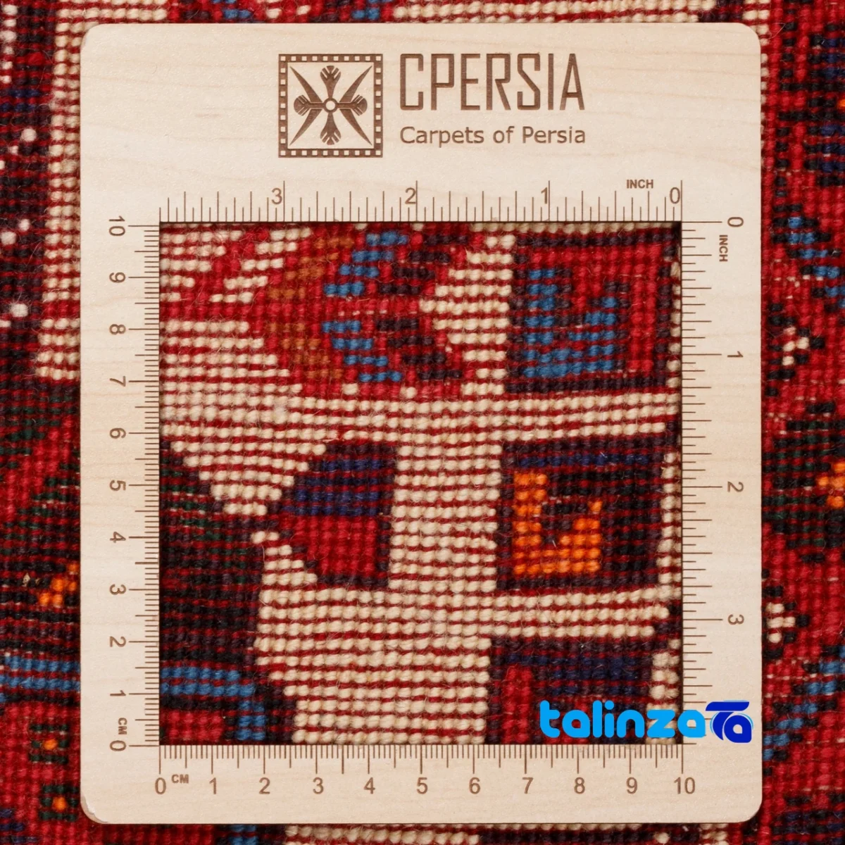 Cypress Persian Handwoven Rug Stunning Design material and craftsmanship (Weave close-up)