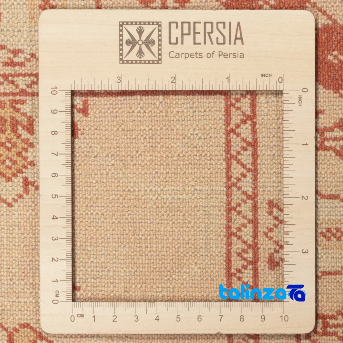 Cypress Handwoven Runner Rug Elegant Gold Design material and craftsmanship (Weave close-up)