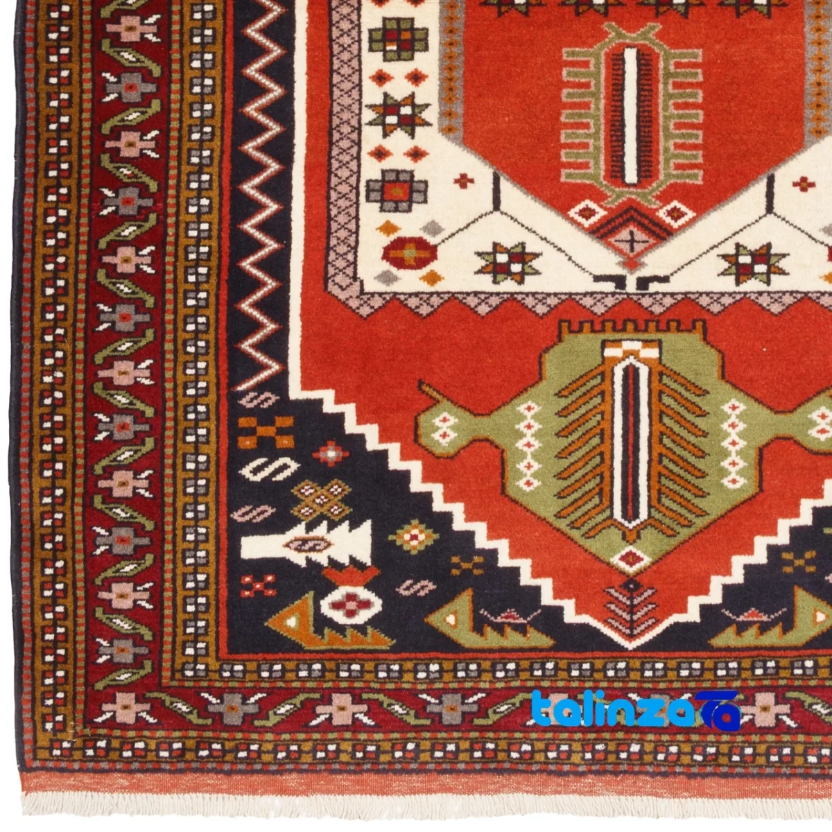 Cypress Persian Handwoven Rug Model 179841 Copper pile texture close-up (Detail view)