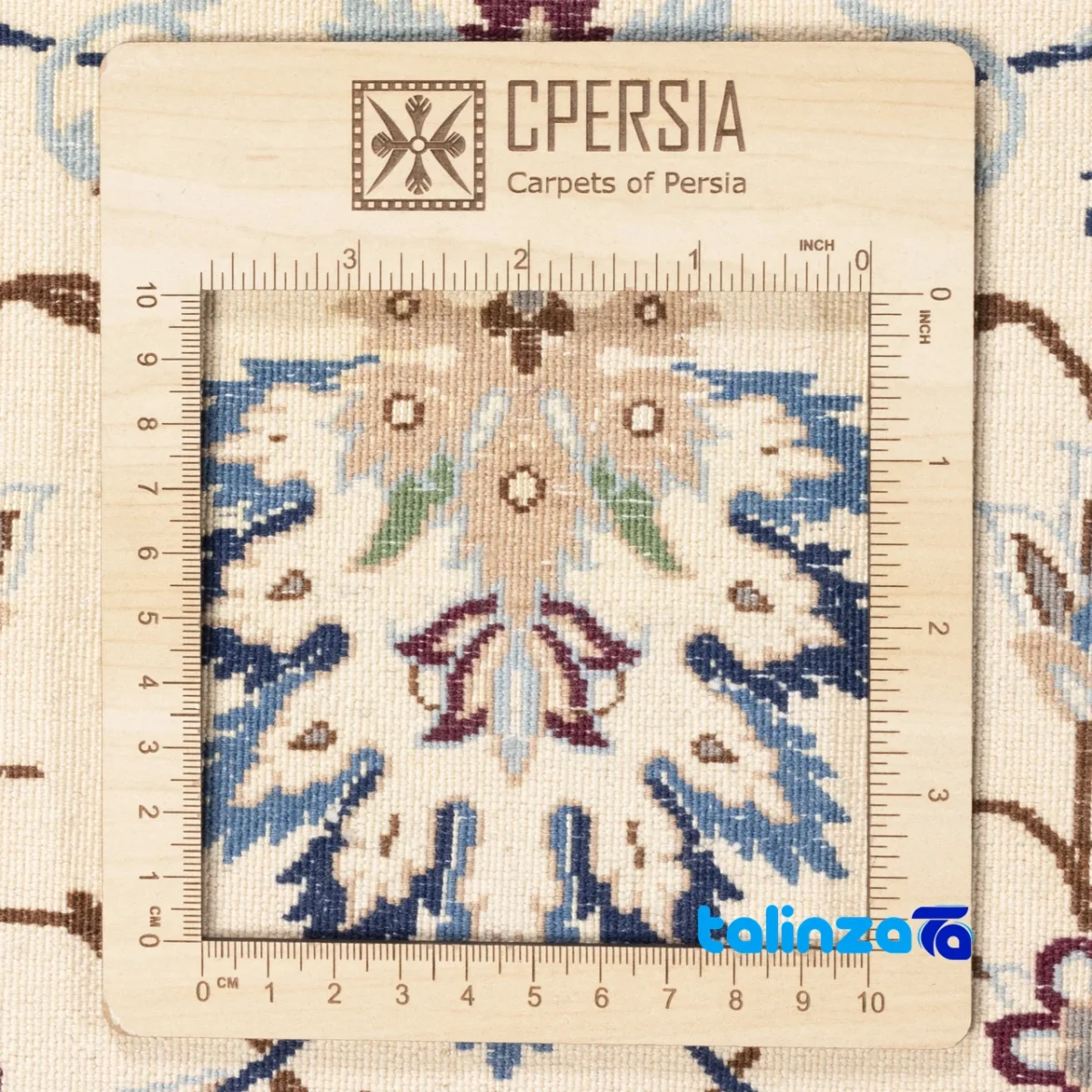 Si Persia Handwoven Rug Elegant Design - Detail view showing pile texture close-up