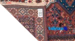 C Persia Handwoven Rug Unique Design pile texture close-up (Detail view)