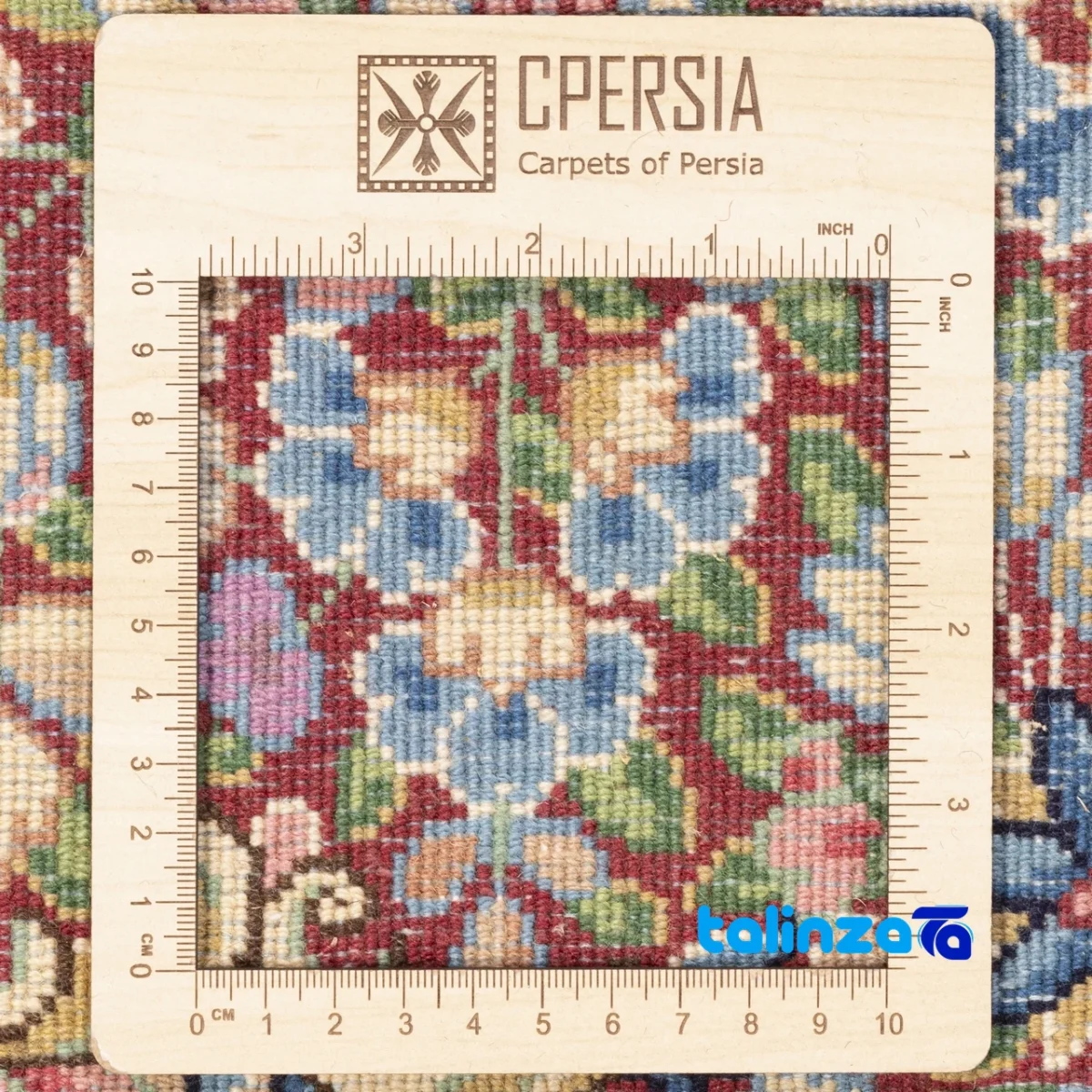 Weave close-up of C Persia Handwoven Rug 11m2 Elegant Design 385x290x1 cm material and craftsmanship
