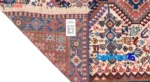Cypress Persian Handwoven Rug - Elegant Cream Design - Weave close-up showing material and craftsmanship