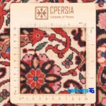 Weave close-up of C Persia Handwoven Carpet Red material and craftsmanship