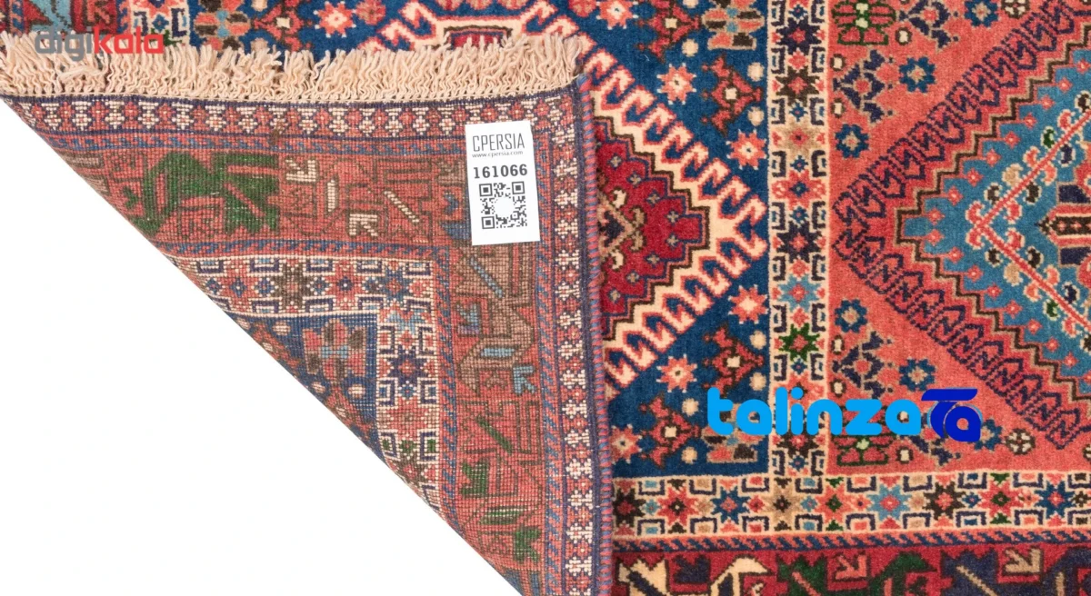 Detail view of C Persia Handwoven Carpet Unique Design pile texture close-up
