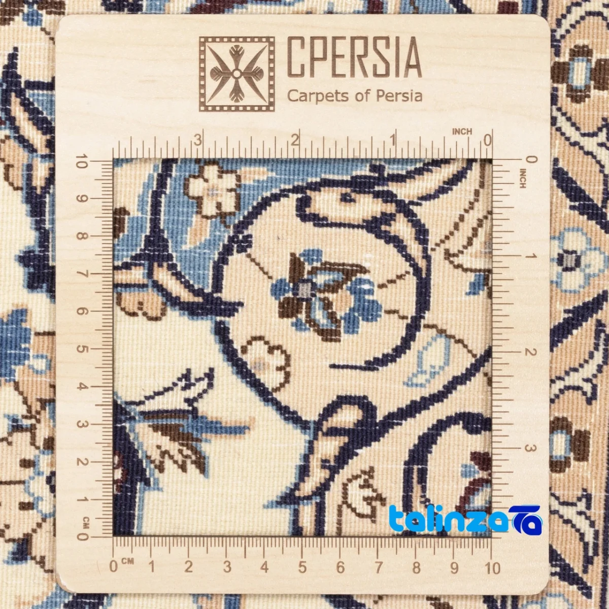 Persia Handwoven Rug One Meter Unique Design - Weave close-up showing material and craftsmanship