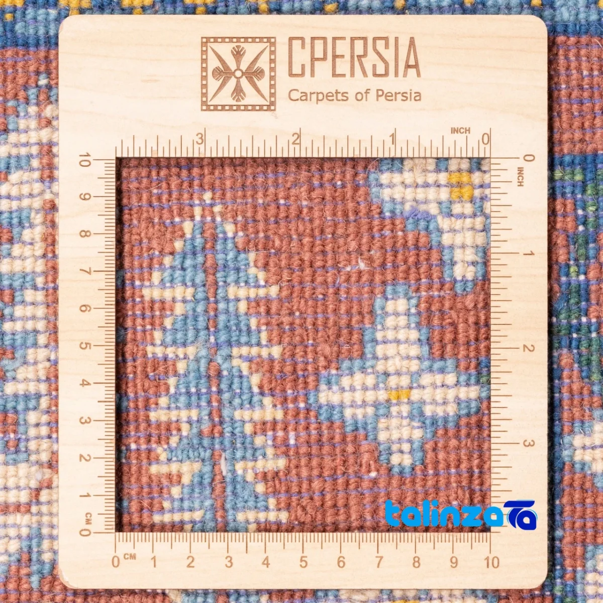 Weave close-up of C Persia Handwoven Rug Elegant Design 296 x 194 material and craftsmanship