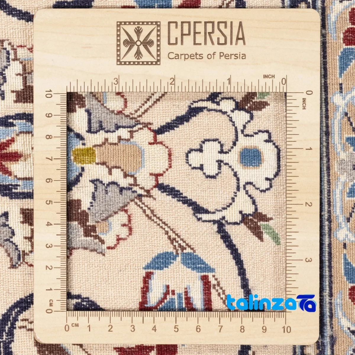 Cypress Persian Handwoven Rug - Unique Design material and craftsmanship (Weave close-up)