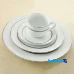 Packaging view of Zarin Iran Hadiye Dinnerware Set Elegant Design label and